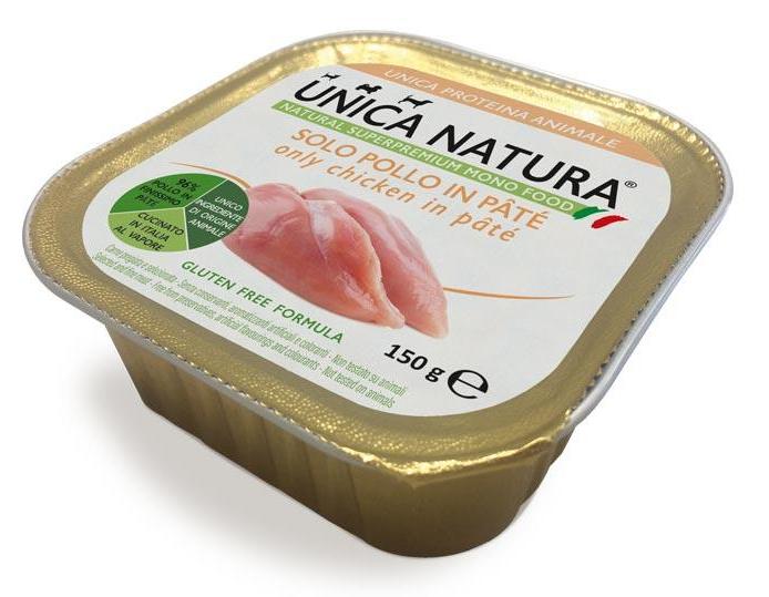 Unica Natura Консерва для собак (курица), 150г