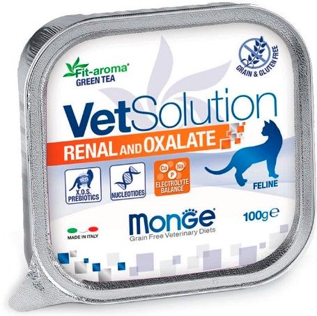 Monge VetSolution Cat Renal and Oxalate  для кошек  при ХПН и профилактике образования оксалатов,100гр 