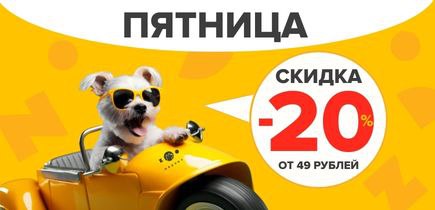 ПЯТНИЦА! ZOOMARKET! -20% ОТ 49 РУБ ! МЫ ЖДЕМ ВАС!