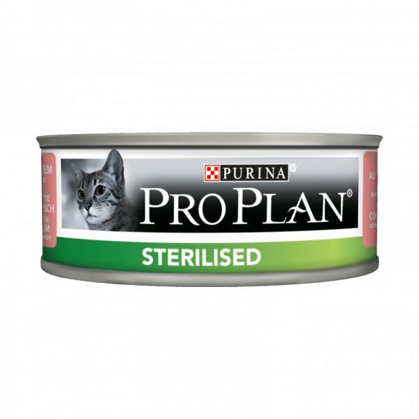 Консерва Pro Plan sterilised (Тунец, лосось) Для стерилизованных кошек ...