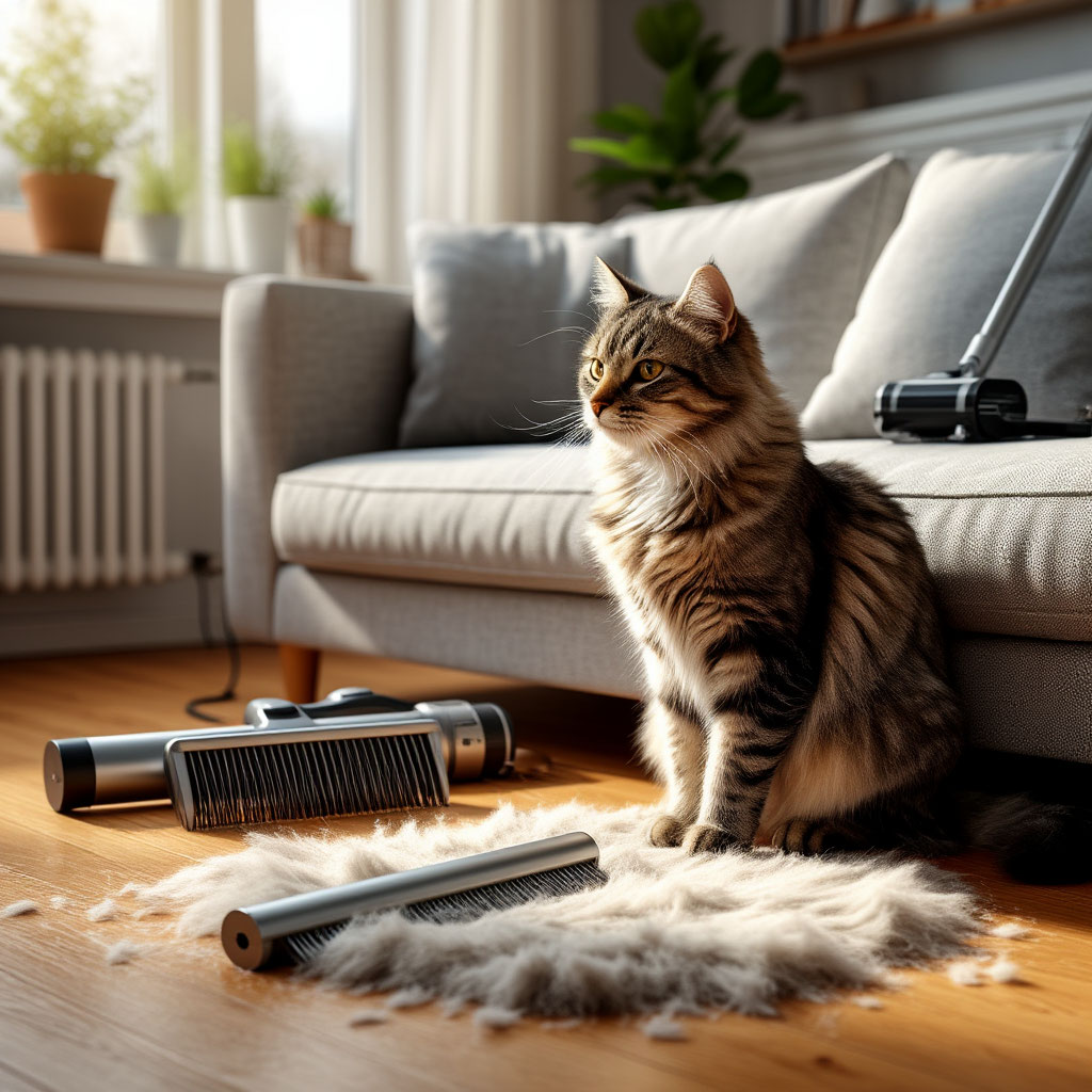 Линька у кошек: как помочь питомцу и сохранить дом чистым