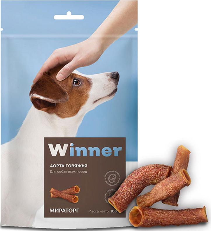 Winner Лакомство для собак (аорта говяжья), 100г