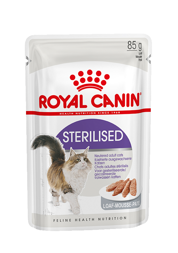 Royal Canin Sterilised Корм консервированный для стерилизованных взрослых кошек, паштет, 85г 