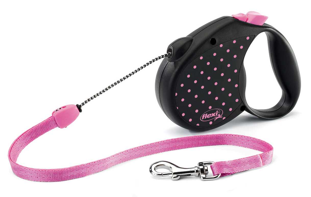 Flexi "Color Dots" Поводок-рулетка для собак (S), 5м 
