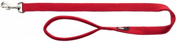 Поводок "TRIXIE" для собак "Premium Leash", нейлон (XS), 1,2м/10мм, красный 