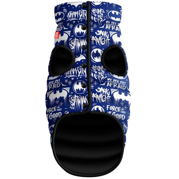 ** 0935-4001  Курточка WAUDOG с рисунком "Batman blue white", размер S35: дл:32-35 см, ог: 47-50 см, ош 