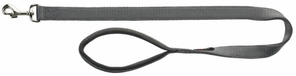 Поводок "TRIXIE" для собак "Premium Leash", нейлон (M–L), 1м/20мм, графит