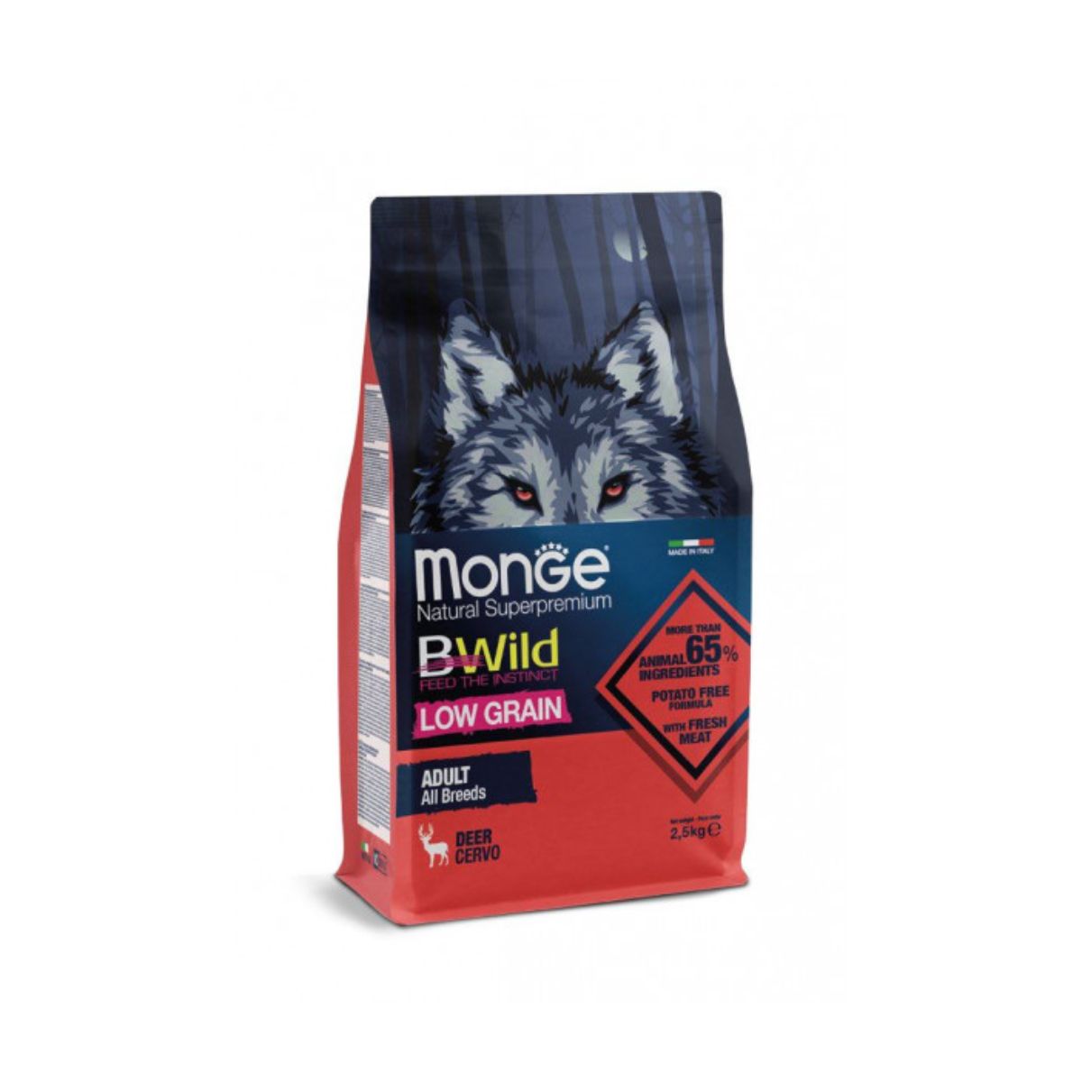 Monge Dog BWild LOW GRAIN сухой корм для собак низкозерновой, из