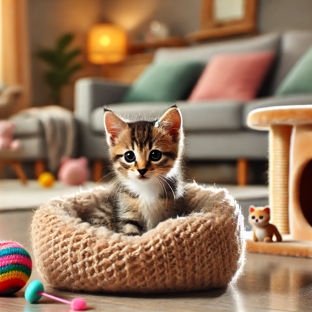 Адаптация котенка в новом доме2